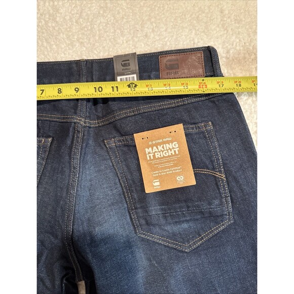 G-STAR RAW Womens W28 L34 Kate Boyfrd Jeans NWT Tapered Cropped CUFF Button-fly - Picture 6 of 11